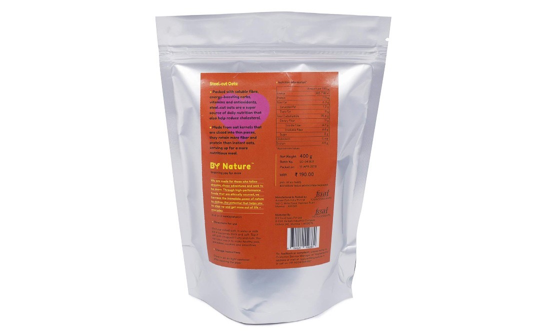By Nature Steel-Cut Oats    Pack  400 grams